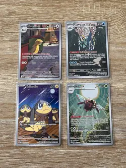Pokemon TCG Mega Evolutions Ninjask, Clawitzer, Helioptile, Gumshoos IR Lot MINT - Image 1