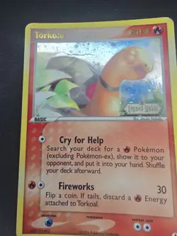 Pokemon TCG Torkoal EX Legend Maker 27 Reverse Holo Rare MINT - Image 3