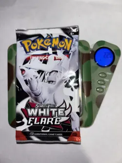 22.9g HEAVY Pokemon Scarlet & Violet White Flare Booster Pack New Sealed - Image 1