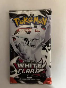 22.9g HEAVY Pokemon Scarlet & Violet White Flare Booster Pack New Sealed - Image 2