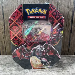 Pokemon TCG Scarlet & Violet Paldean Fates Shiny Charizard ex Tin New Sealed - Image 1