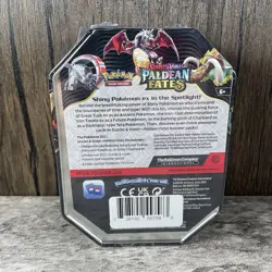 Pokemon TCG Scarlet & Violet Paldean Fates Shiny Charizard ex Tin New Sealed - Image 2