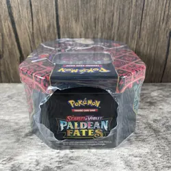 Pokemon TCG Scarlet & Violet Paldean Fates Shiny Charizard ex Tin New Sealed - Image 5