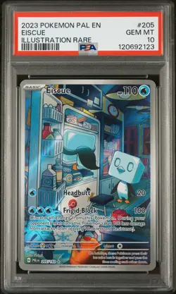 2023 Pokemon Pal EN-Paldea Evolved Eiscue #205 FA Illustration Rare PSA 10 - Image 1