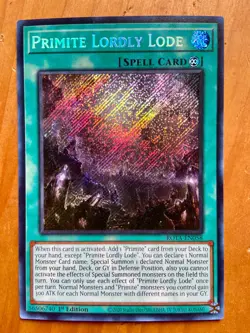 Yu-Gi-Oh! Primite Lordly Lode ROTA-EN058 Rage of the Abyss 1st Edition Near Mint - Image 1
