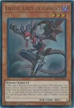 Yugioh! Lilith, Lady of Lament - SR06-EN000 - Ultra Rare - 1st Edition Near Mint - Image 1