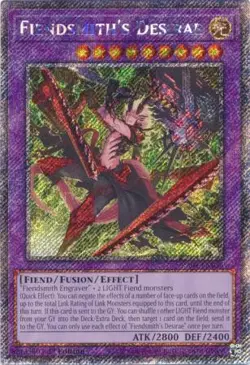 Yugioh! Fiendsmith's Desirae - RA04-EN056 - Platinum Secret Rare - 1st Edition N - Image 1