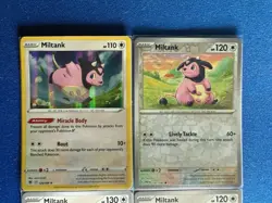 Miltank 4-card lot (1 Holo+1 RevHolo) mixed Pokemon lot - ships PWE - Image 3