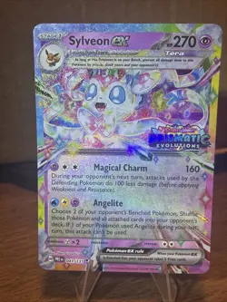 Pokemon Sylveon EX TCG Prismatic Evolutions Stamped Promo Card 041/131 NM/Mint - Image 1