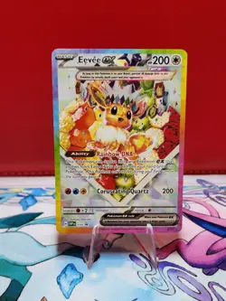 Pokemon TCG Prismatic Evolutions SPC Eevee EX Black Star Promo Card 174 - Image 1