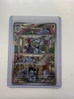 Machoke 177/165 Scarlet & Violet 151 Full Art Ultra Rare Holo Pokemon Card NM - Image 1