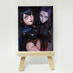 Mavis x Raven - Goth Mommies - Top Deck Waifu Art Card (18+) - Image 1