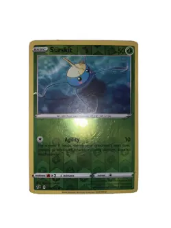 Surskit 010/192 Rebel Clash Set REVERSE HOLO Pokemon Card NEAR MINT - Image 1