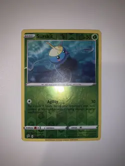 Surskit 010/192 Rebel Clash Set REVERSE HOLO Pokemon Card NEAR MINT - Image 2