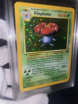 Vileplume 15/64 Jungle Holo GRADED 10 GEM MINT PGC Pokemon Card 1999 - Image 2