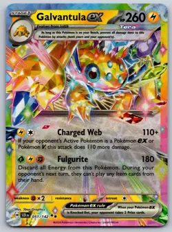 Galvantula ex - 051/142 SV07: Stellar Crown NM Pokemon Card TCG - Image 1