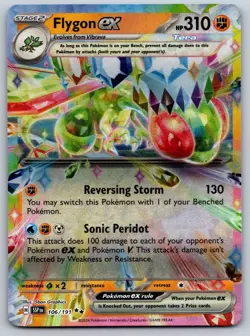 Flygon ex 106/191 SV08: Surging Sparks NM Pokemon Card TCG - Image 1