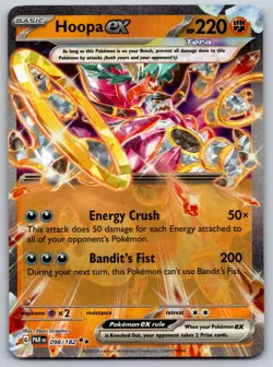 Hoopa ex 098/182 SV04: Paradox Rift NM Pokemon Card TCG - Image 1