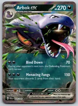Arbok ex - 024/165 SV: Scarlet & Violet 151 NM Pokemon Card TCG - Image 1