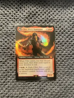Clive, Ifrit's Dominant (Extended Art) (Foil) - MTG Final Fantasy - Image 1