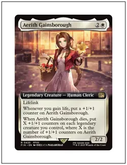 1x Aerith Gainsborough, Extended Art, Final Fantasy, Magic MTG NM - Image 1