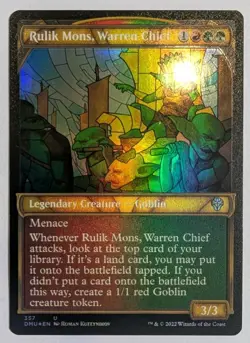 Rulik Mons, Warren Chief (Textured Foil) Dominaria United - MTG - Image 1