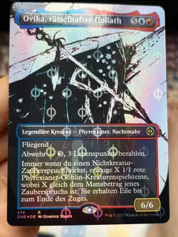 GERMAN Showcase Foil Ovika, Enigma Goliath (Step-and-Compleat) NM Mtg (2219) - Image 1