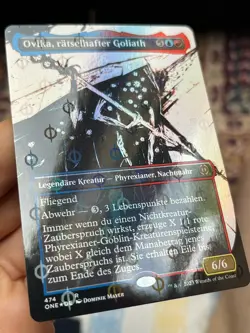 GERMAN Showcase Foil Ovika, Enigma Goliath (Step-and-Compleat) NM Mtg (2219) - Image 2