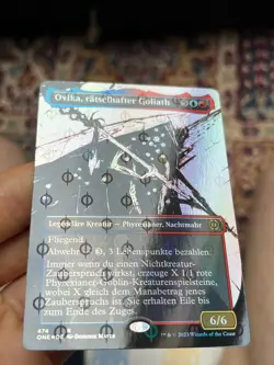 GERMAN Showcase Foil Ovika, Enigma Goliath (Step-and-Compleat) NM Mtg (2219) - Image 3