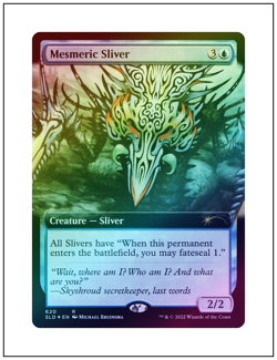 1x Mesmeric Sliver, Foil, Secret Lair, Magic, MTG NM - Image 1