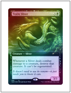 1x Toxin Sliver, Foil, Secret Lair, Magic, MTG NM - Image 1