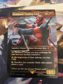 MTG Secret Lair - Marvel Deadpool - Deadpool, Trading Card FOIL NM - Image 1