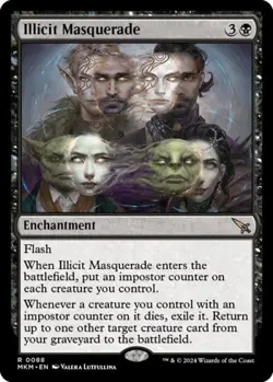 Illicit Masquerade -Foil Near Mint MTG Murders at Karlov Manor - Image 1