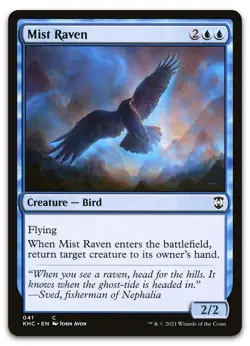 Mist Raven #41 (NM) Kaldheim KHC Magic MTG - Image 1