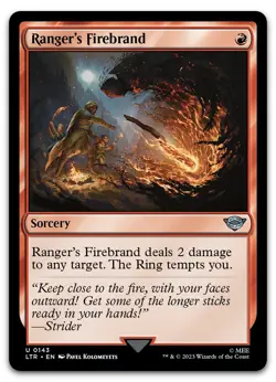 Ranger's Firebrand #143 (NM) Lord of the Rings LTR Magic MTG - Image 1