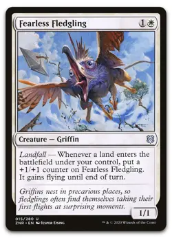Fearless Fledgling #15 (NM) Zendikar Rising ZNR Magic MTG - Image 1