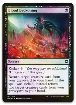 Blood Beckoning #92 (Foil) (NM) Zendikar Rising ZNR Magic MTG - Image 1