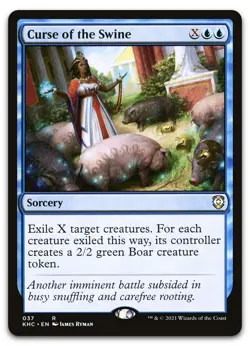 Curse of the Swine #37 (NM) Kaldheim KHC Magic MTG - Image 1