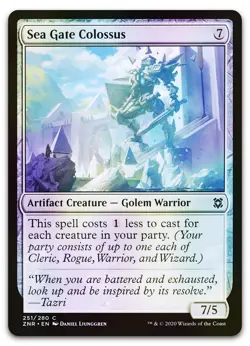 Sea Gate Colossus #251 (Foil) (NM) Zendikar Rising ZNR Magic MTG - Image 1