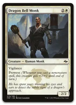 Dragon Bell Monk #10 (NM) Fate Reforged FRF Magic MTG - Image 1