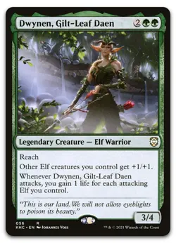 Dwynen, Gilt-Leaf Daen #56 (NM) Kaldheim KHC Magic MTG - Image 1