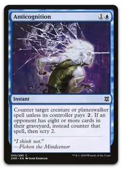 Anticognition #45 (NM) Zendikar Rising ZNR Magic MTG - Image 1