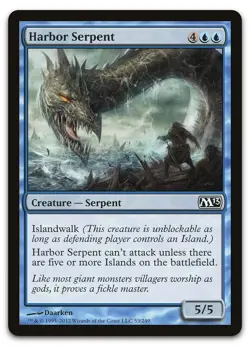 Harbor Serpent #53 (NM) Magic 2013 M13 Magic MTG - Image 1