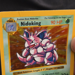 Shadowless Nidoking 11/102 - Pokemon Base Set Holo Rare - 1999 Vintage WotC #11 - Image 4