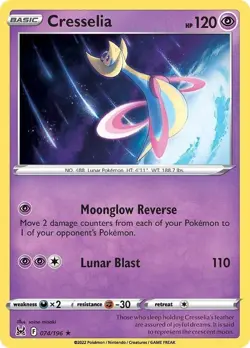Cresselia 074/196 Holo Rare LP - Pokemon TCG Sword & Shield Lost Origin LOR - Image 4