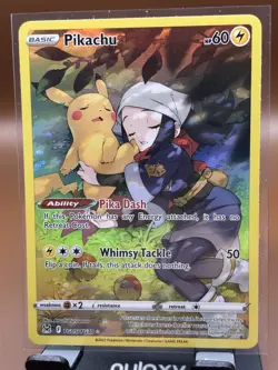 Pokemon TCG Pikachu TG05/TG30 Swsh11: Lost Origin Trainer Gallery Holo - Image 1