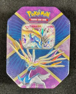 POKEMON 2016 TIN SHINY KALOS XERNEAS EX Tin NICE SEALED - Image 1