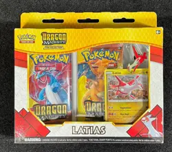 POKEMON DRAGON MAJESTY PIN COLLECTION BOX 3 BOOSTER PACK - LATIAS SEALED NICE! - Image 1