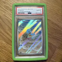 2023 Pokemon Mew En-151 Illustration Rare Squirtle #170 PSA 10 - Image 1