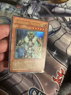 (29) Yugioh Airknight Parshath LOD-062 Ultra Rare 1st Ed MP - Image 3